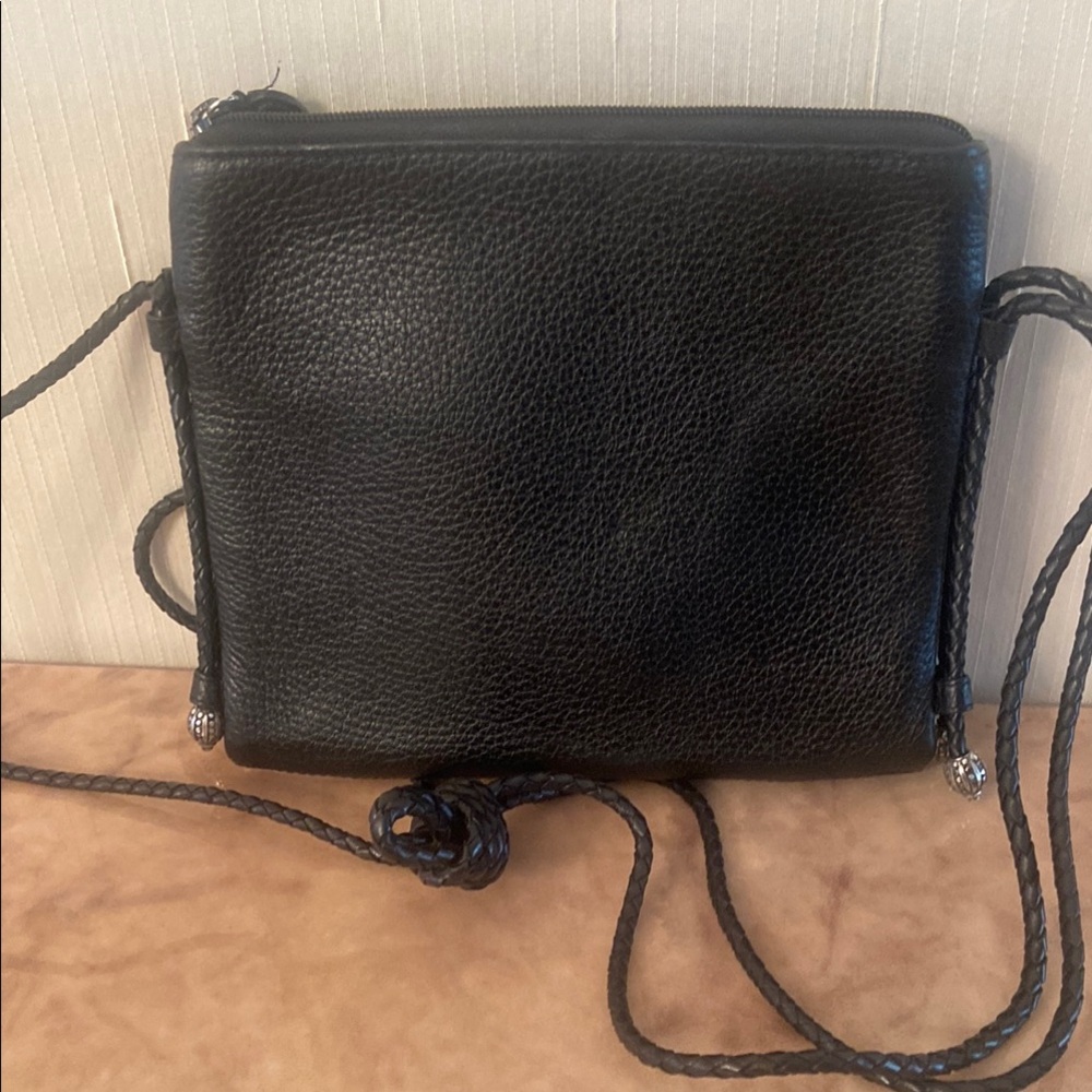 Brighton Black Crossbody Bag with Heart Detail - Picture 4 of 6